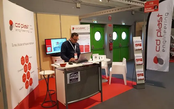 Salon industrie Nantes 2016 avec CD Plast Engineering, bureau d’étude technique spécialiste de la conception de produit plastique